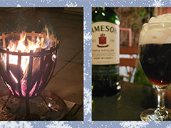 Feuer und Irish-Coffee