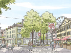 Visualisierung Bäume auf dem Neumarkt