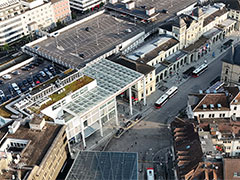 Winterthurer Hauptbahnhof von oben